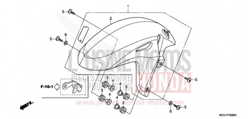 AILE AVANT CBR600FB de 2011